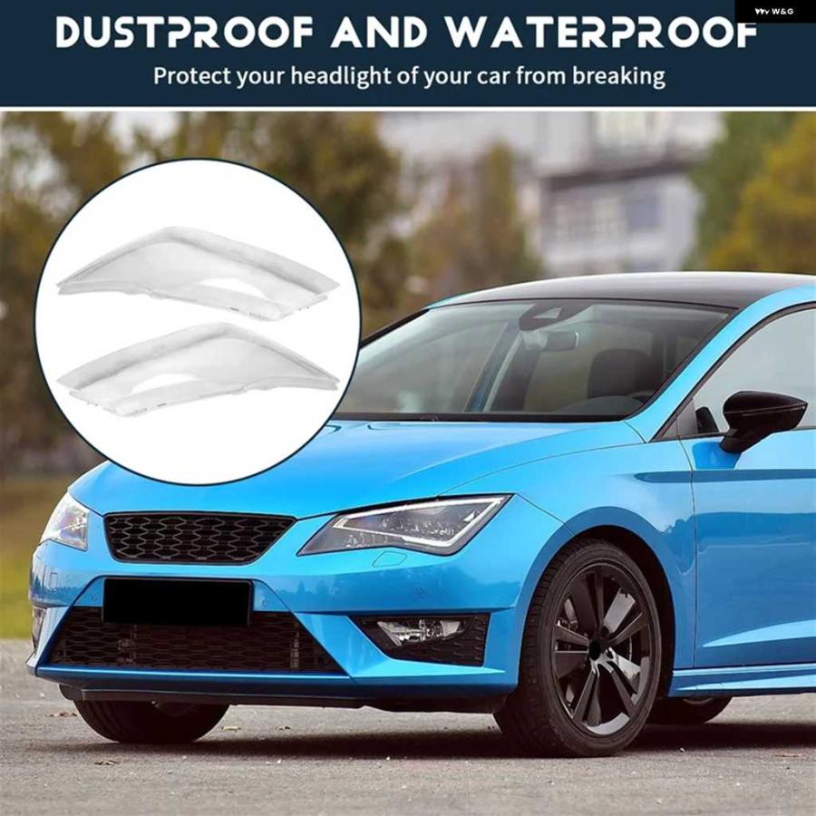 並行輸入品SEAT LEON 2013-2018 車用 ヘッドランプ カバー レンズ ヘッドライト シェル プレキシガラス ランプシェード ク リアランプ シェード SEAT LEの画像