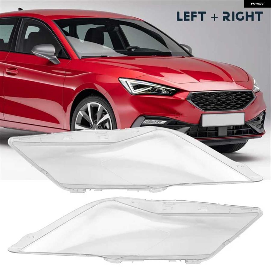 並行輸入品SEAT LEON 2013-2018 車用 ヘッドランプ カバー レンズ ヘッドライト シェル プレキシガラス ランプシェード ク リアランプ シェード SEAT LEの画像