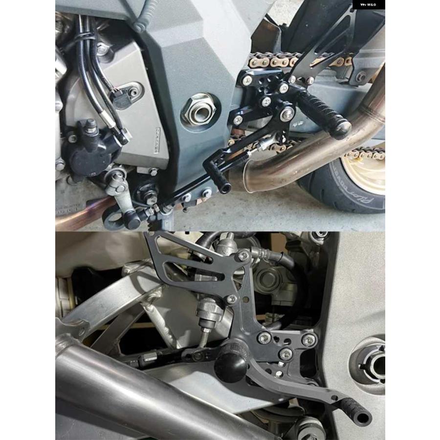 並行輸入品スズキ GSX-R 750 1996-05 CNC アルミ フットペグ フットレスト リアセット フットペグ_8