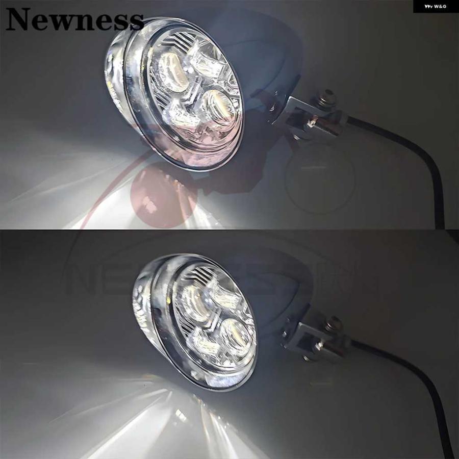 並行輸入品オートバイ バイク ブラック4.5インチLEDバレットメタル ヘッドライト ホンダ ヤマハ クルーザー_6