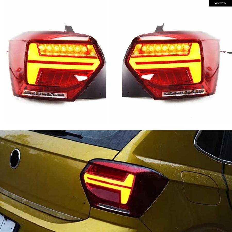 並行輸入品テールライト ランプ ウィンカー LEDライト リア テールライト アセンブリ フォルクスワーゲン ポロ 2011-2018の画像