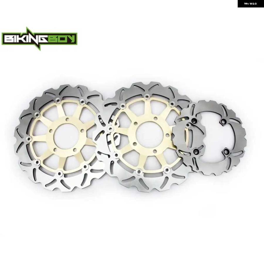 並行輸入品フロントリア ブレーキディスク ディスクローター トライアンフ DAYTONA T955 955 02 03 04 05 06 T509 SPEED TRIPLE 955 2002-2004セットの画像