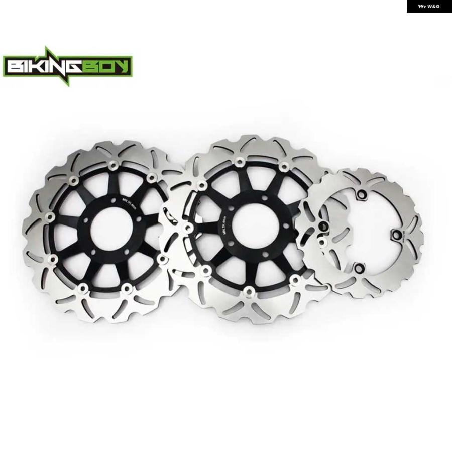 並行輸入品フロントリア ブレーキディスク ディスクローター トライアンフ DAYTONA T955 955 02 03 04 05 06 T509 SPEED TRIPLE 955 2002-2004セットの画像