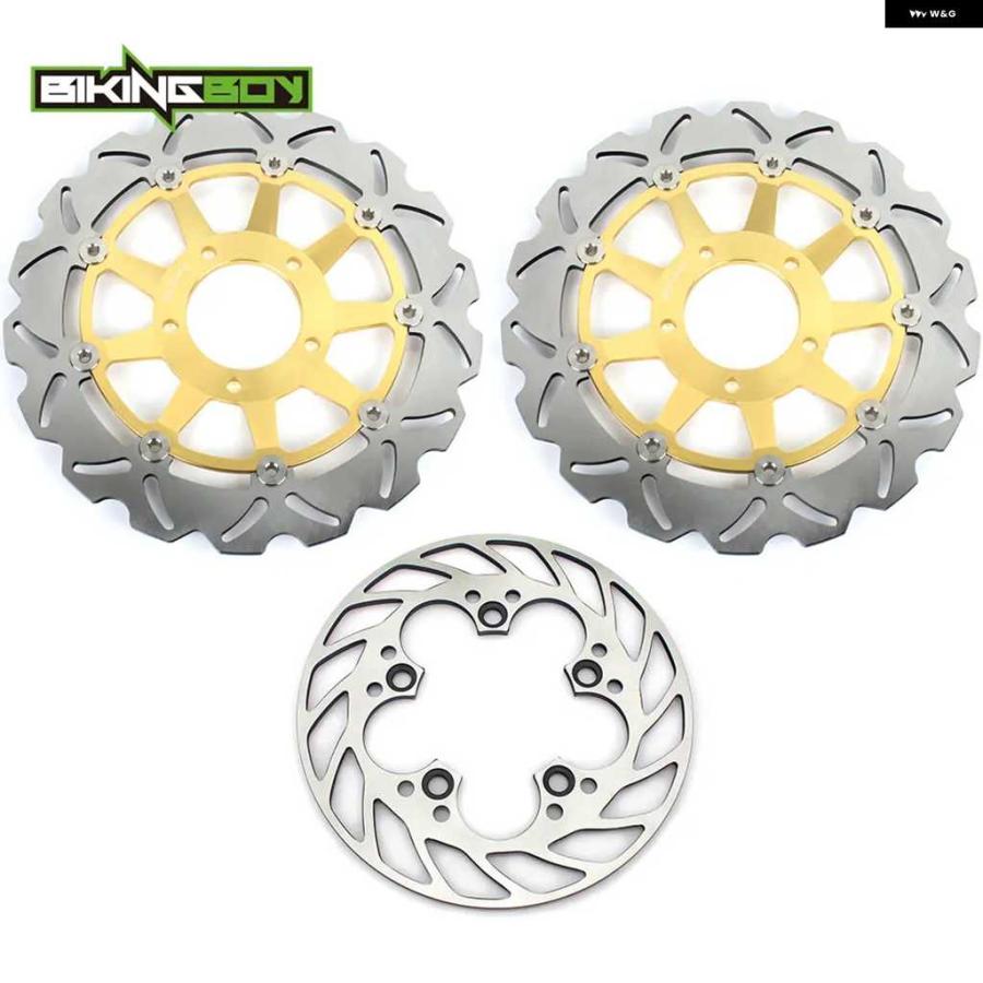 並行輸入品フロントリア ブレーキディスク ディスクローター トライアンフ DAYTONA T955 955 02 03 04 05 06 T509 SPEED TRIPLE 955 2002-2004セットの画像