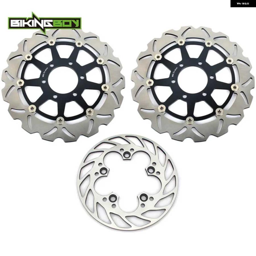 並行輸入品フロント リア ブレーキディスク ディスク ローター トライアンフ T509 SPEED TRIPLE 97 98 99 00 01 T595 T955I DAYTONA 1996-2001の画像
