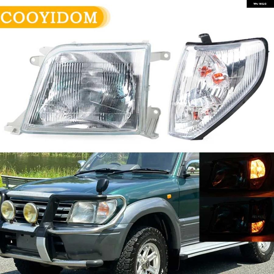 並行輸入品フロント バンパー ヘッドライト トヨタ ランドクルーザー プラド 90 LC90 FJ90 RZJ90 KZJ90 1 ...