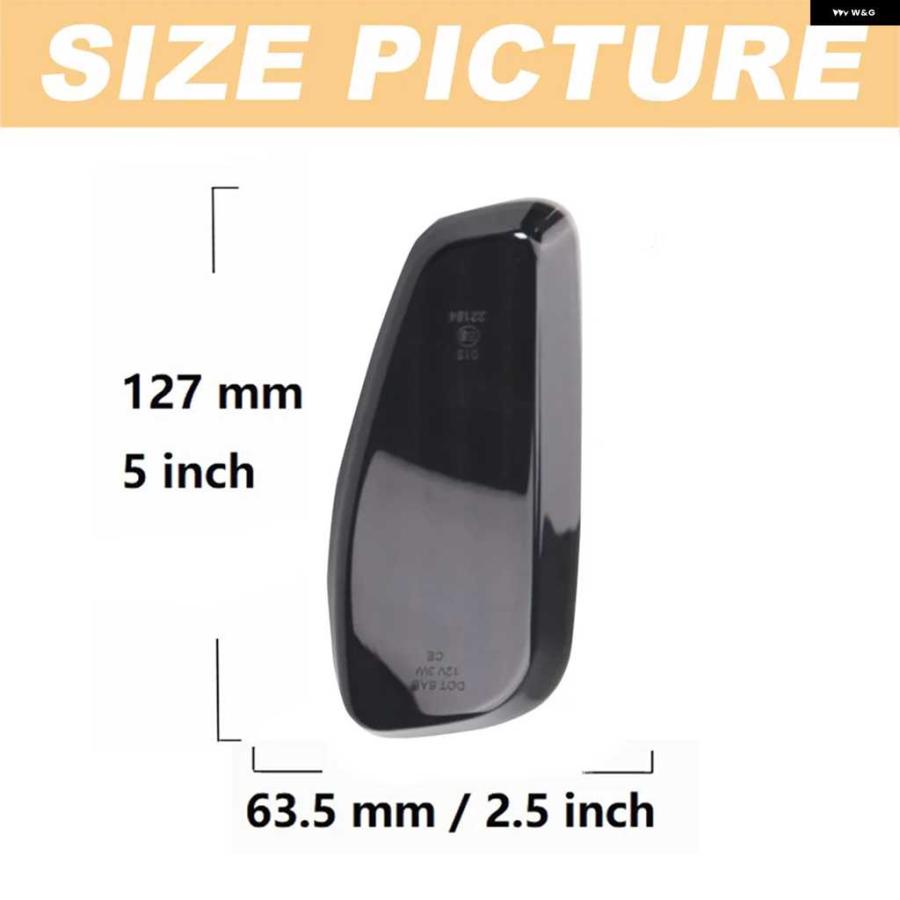 並行輸入品2個 クリアレンズ LED フロントサイド マーカーライト