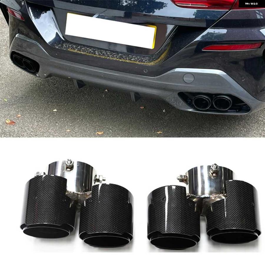 BMW840I純正パーツ　マフラー 並行輸入品クアッドカーボンエキゾーストチップ BMW 840I G14 G15 G16