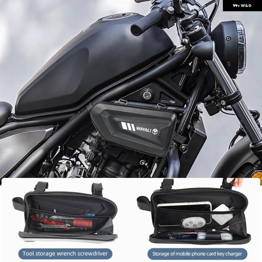 並行輸入品CFMOTO CF CLX-700 CLX700 700CLX CF CL-X700 バイク アクセサリー サイドバッグ フェアリング ツール 収納 バッグ トライアングル バンパーの画像