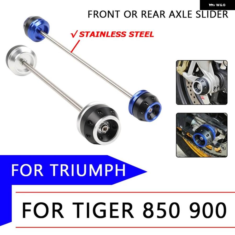 並行輸入品フロントリア ホイールアクスル フォーク クラッシュ スライダー トライアンフ タイガー850スポーツタイガー900 GTプロラリータイガー900 202の画像