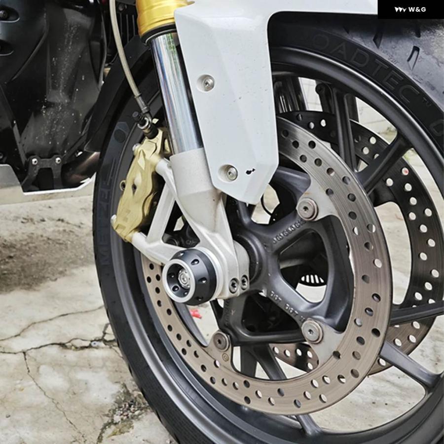 並行輸入品フロントリア ホイールアクスル フォーク クラッシュ スライダー トライアンフ タイガー850スポーツタイガー900 GTプロラリータイガー900 202の画像