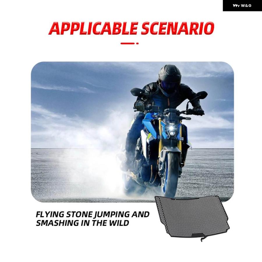 並行輸入品GSX S1000 S950 オートバイ ラジエーター ガード グリル カバー プロテクター スズキ GSX-S 950 1000 F Y Z FZ FT GT PLUSの画像