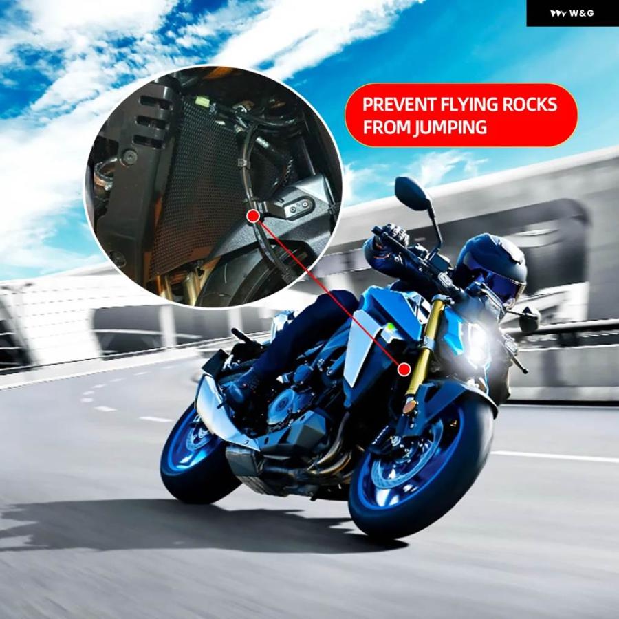 並行輸入品GSX S1000 S950 オートバイ ラジエーター ガード グリル カバー プロテクター スズキ GSX-S 950 1000 F Y Z FZ FT GT PLUSの画像