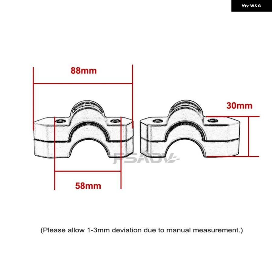 並行輸入品15MM/30MM アルミ ハンドルバー ライザー 高さ調整クランプ マウント BMW R1300GS ADV アドベンチャー GS1300 2023 2024 2025の画像
