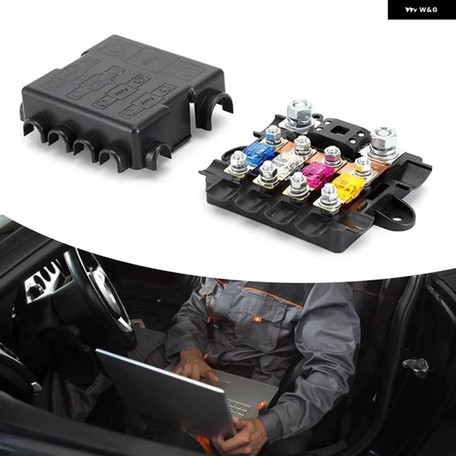 並行輸入品車ボート用自動電圧レギュレータ対応配電ヒューズ ボックス ブロックメガミディヒューズ ホルダー_3