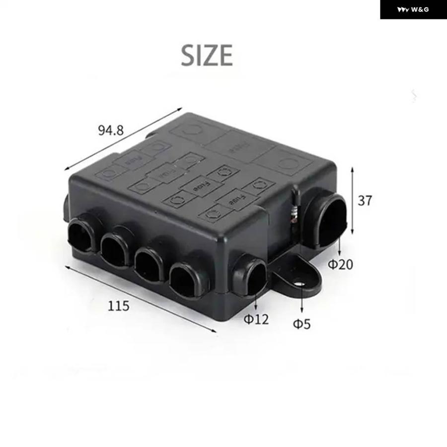 並行輸入品車ボート用自動電圧レギュレータ対応配電ヒューズ ボックス ブロックメガミディヒューズ ホルダー_6