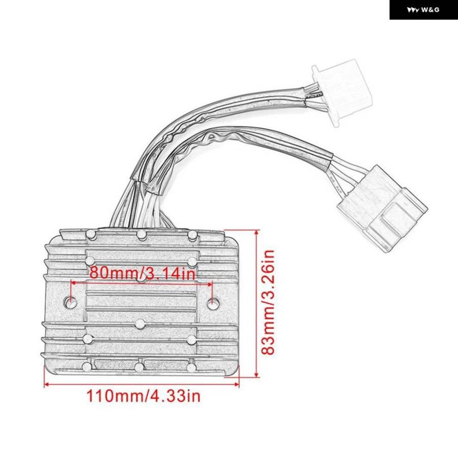 並行輸入品レギュレーター 整流器 ー アプリリア RSV1000 2004 - 2008 / RSV 1000 TUONO 2006 - 2009 / AP8127144の画像