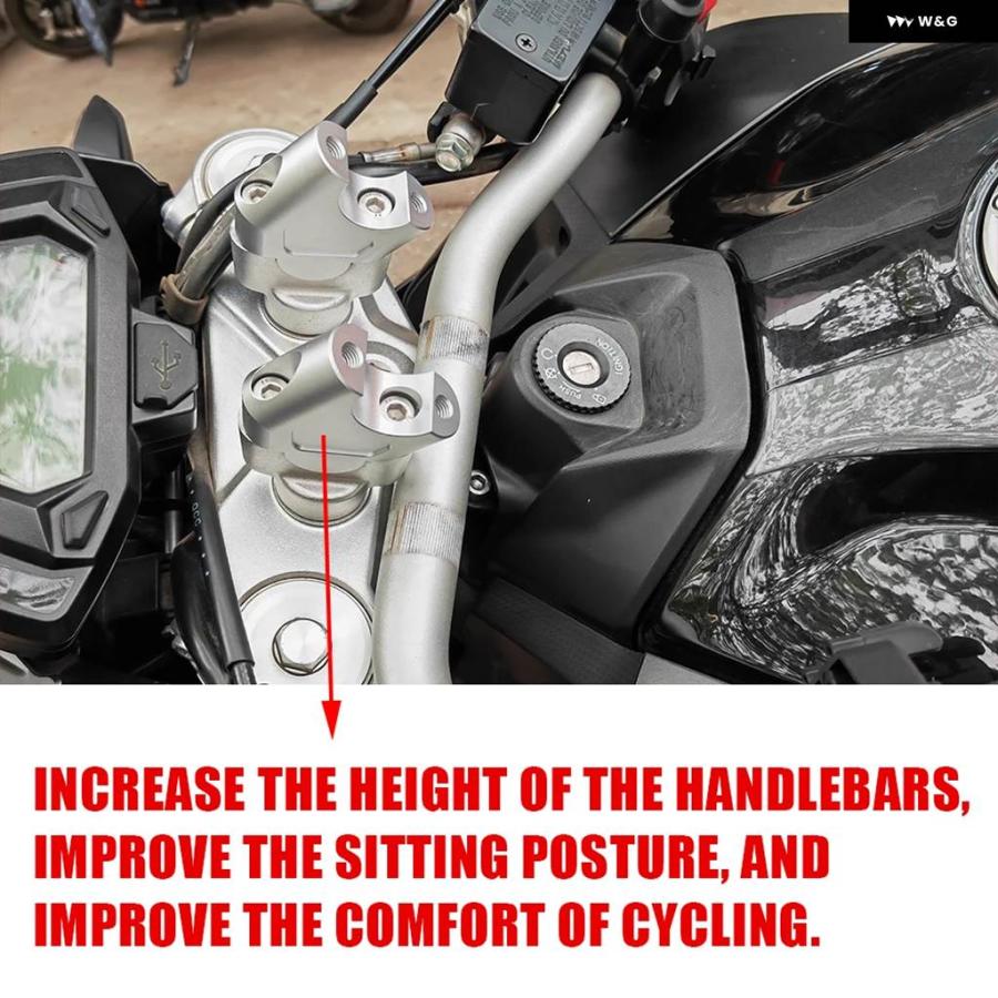 ブランド登録なし - 並行輸入品BENELLI 702 X TRK702X 自動自転車 添え物 手持ち部分赤ちょうちん ライザー マウント 手持ち部分赤ちょうちん クランプ ライズエクステンド アダプタ