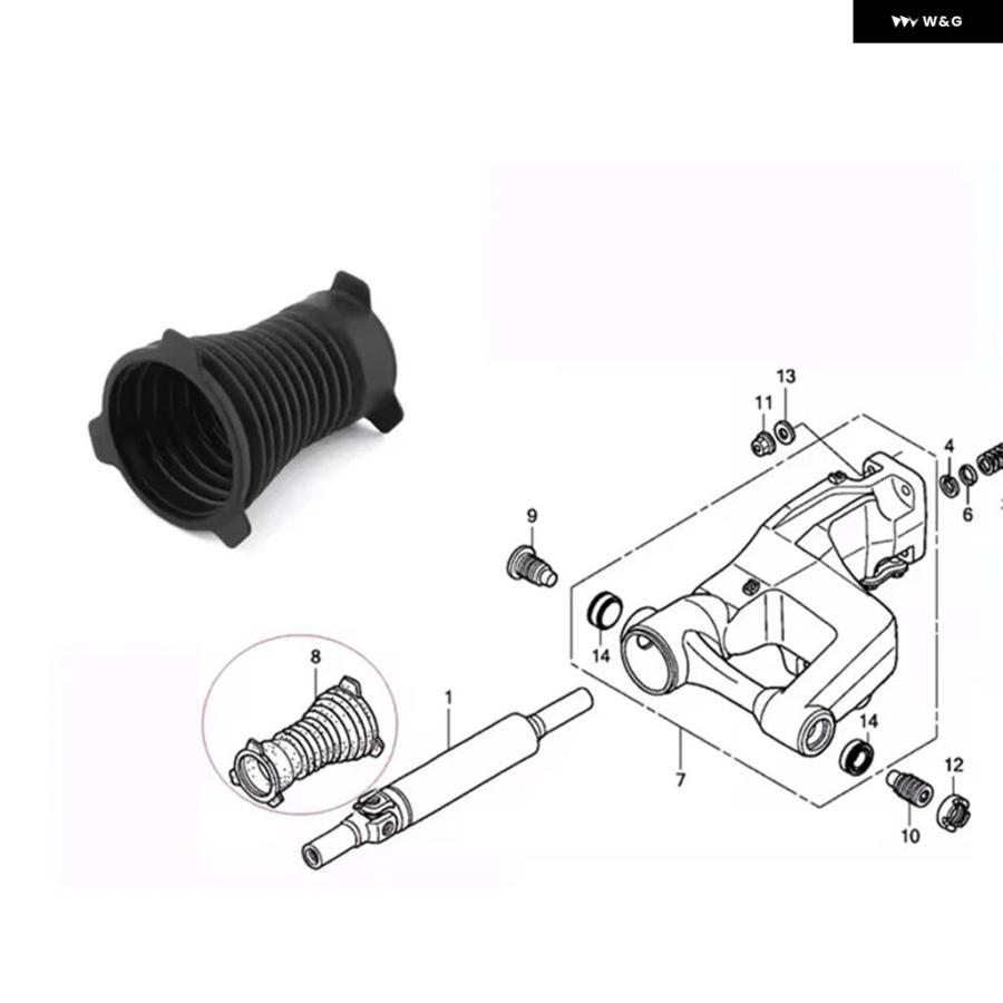 並行輸入品ダストシースカバー トランス ミッション シャフト ドライブシャフトジョイント ホンダ GL1800 2001-2017の画像