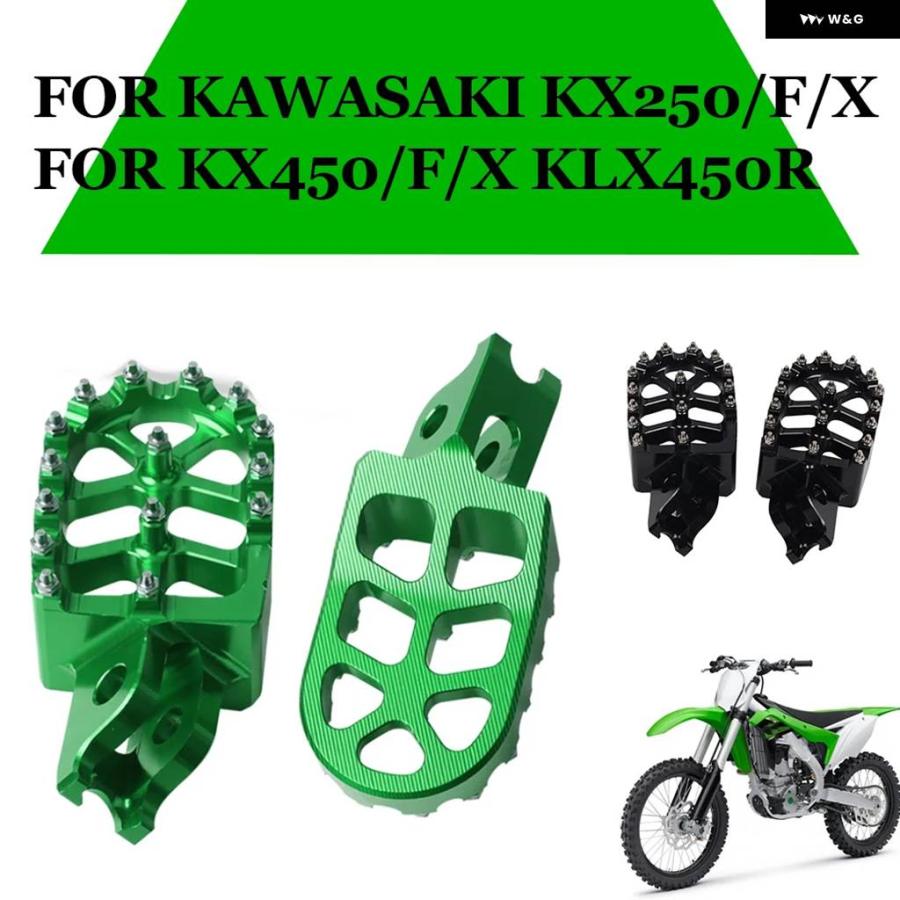 並行輸入品オートバイ フットレスト フットペグ ペダル カワサキ KX250F KX250 F KX450F KX450 X KLX 450 R KLX450R KX250X KX450X KX 250_7