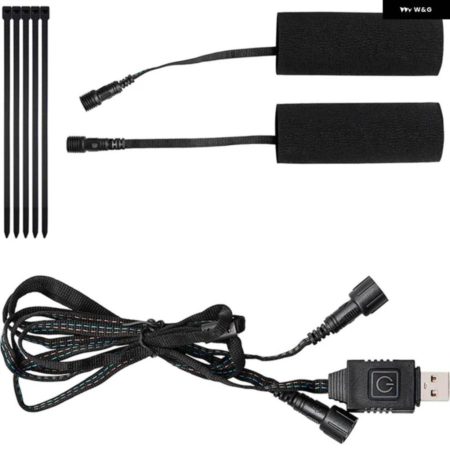 並行輸入品オートバイ ヒーター付きハンド グリップ 電動5V6ヒーター付き グリップ カバー 快適な ハンドルバー ウォーマーキットの画像