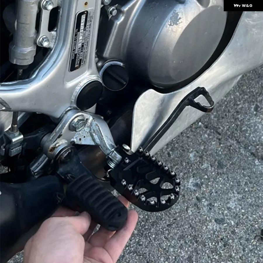 並行輸入品フットペグ ペダル フットレスト ホンダ CR 80 85 R CRM 250 XR 400 R CRF 230 1000 L DTC カワサキ KLX 250 S 300 R_4