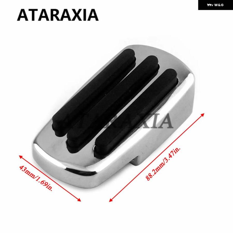 並行輸入品オートバイ クロームブレーキペダルカバー ペダル パッド フットレスト ホンダ ゴールドウイング ゴールドウイング GL1800 2018-22の画像
