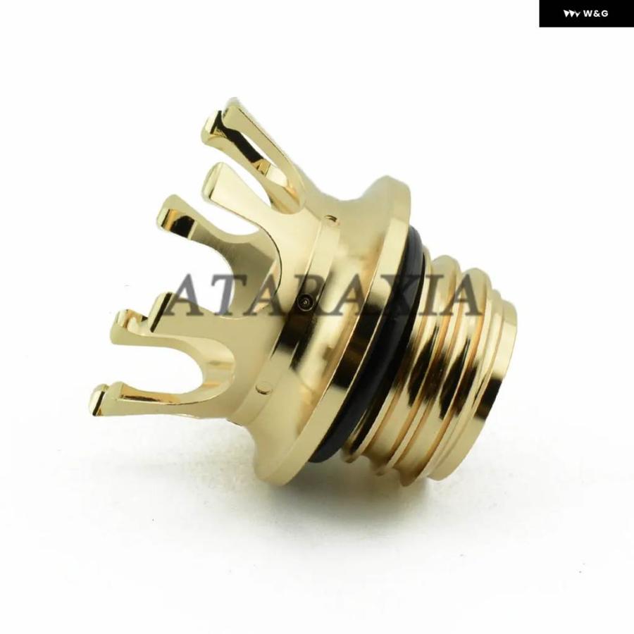 並行輸入品オートバイ ガスキャップ クラウン スタイル CNC フラッシュオイル燃料 タンクキャップ ハーレー スポーツスター 883 1200 ロードキング ダイの画像