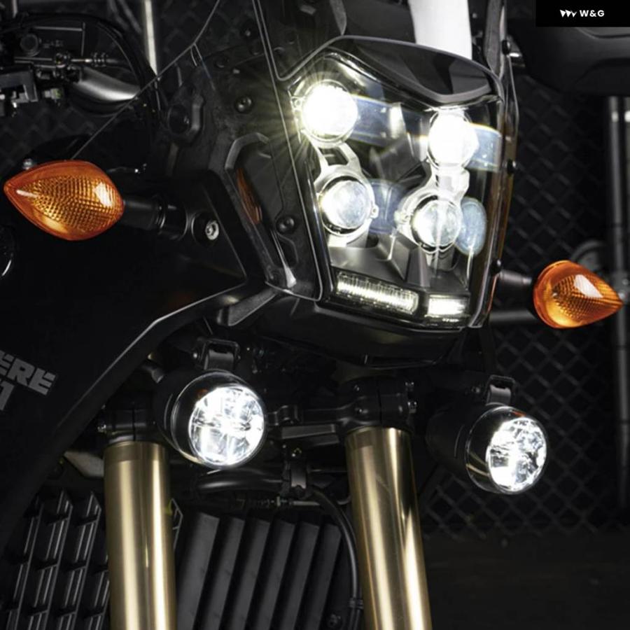 並行輸入品2019-21 オートバイ フォグランプ 補助ライト ブラケット ドライビングランプ ヤマハ T700の画像