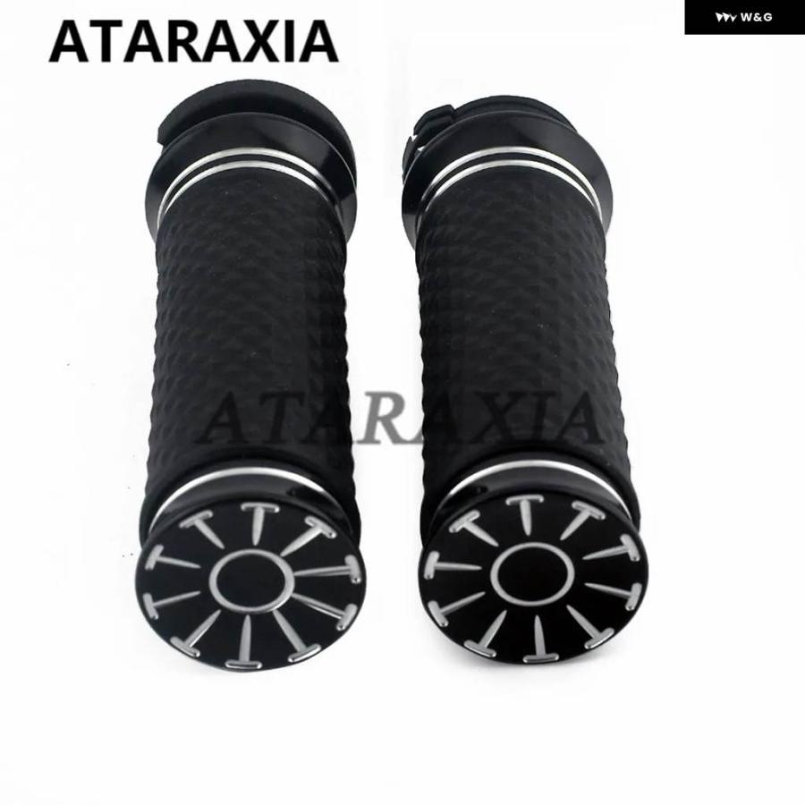 並行輸入品1インチ 25MM オートバイ ハンドルバー ハンド グリップ ハーレー ダビッドソン ロードキング ソフテイル チョッパー スポーツスター XL883 X_10