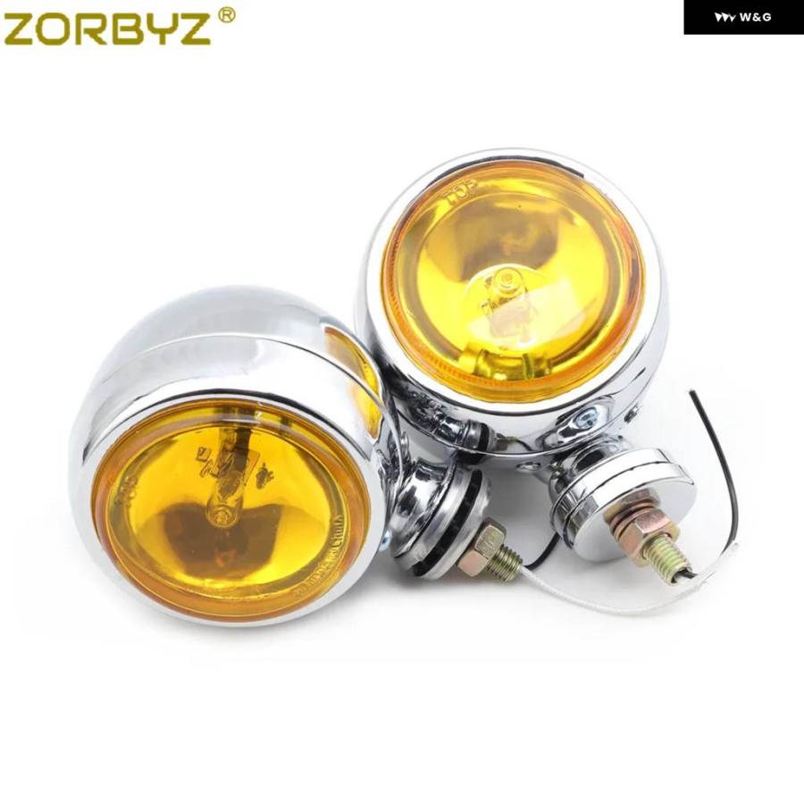 ハーレー純正フォグランプ　クローム　ほぼ新品 並行輸入品】オートバイ クロームレトロラウンドドライビング