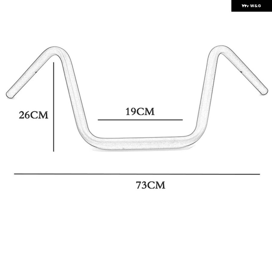 並行輸入品25MM 1インチ ハンドルバー レトロ パイプ オートバイ ハンドルバー ハーレー スポーツスター XL883 XL1200 X48 ダイナ ロードキング ヘリテの画像