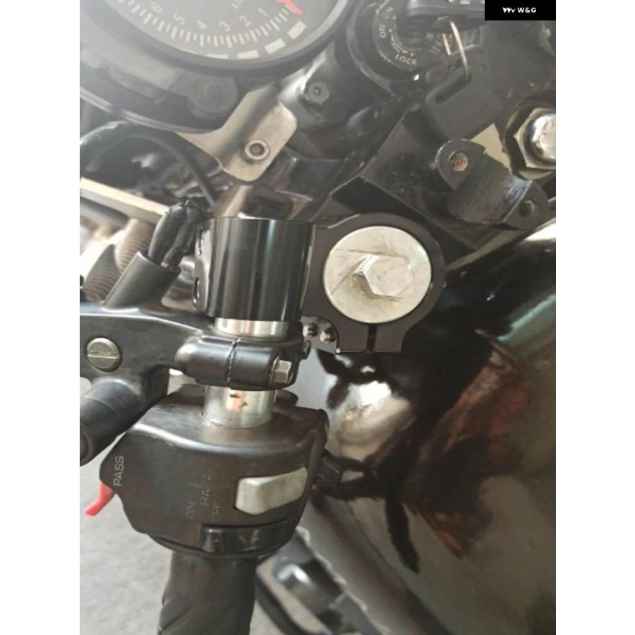 並行輸入品 レーシング調整可能CNC 41 43 45 48 50MMライザーライズド バイク クリップオンオン フォーク ハンドルバー ハンドルバーの画像