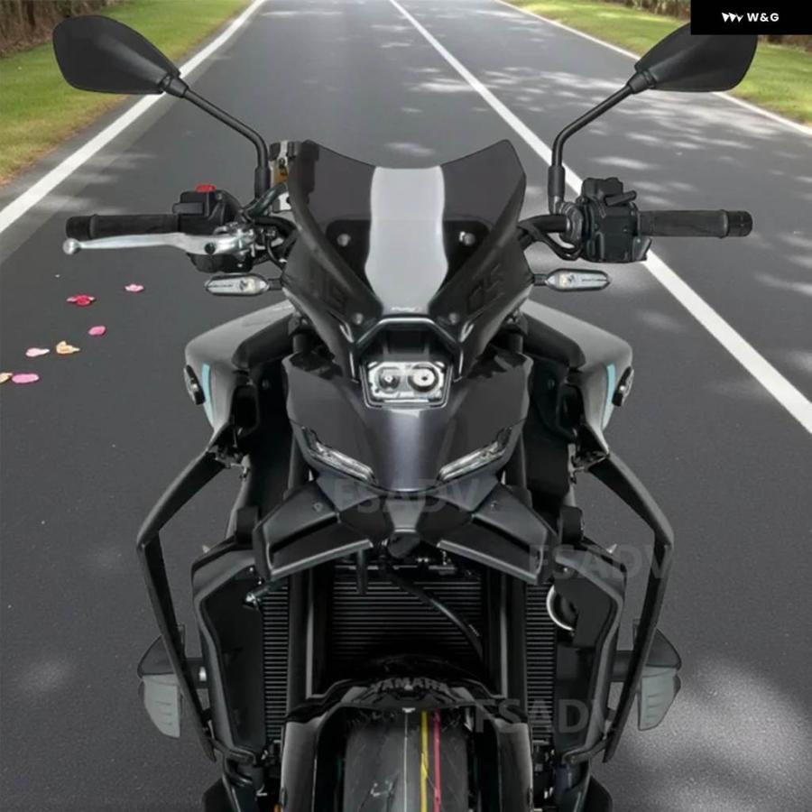 並行輸入品オートバイ フロントホイールフェンダービークノーズコーンエクステンションエクステンダーカウルスポイラー カバー ヤマハ MT-09 SP 2024の画像