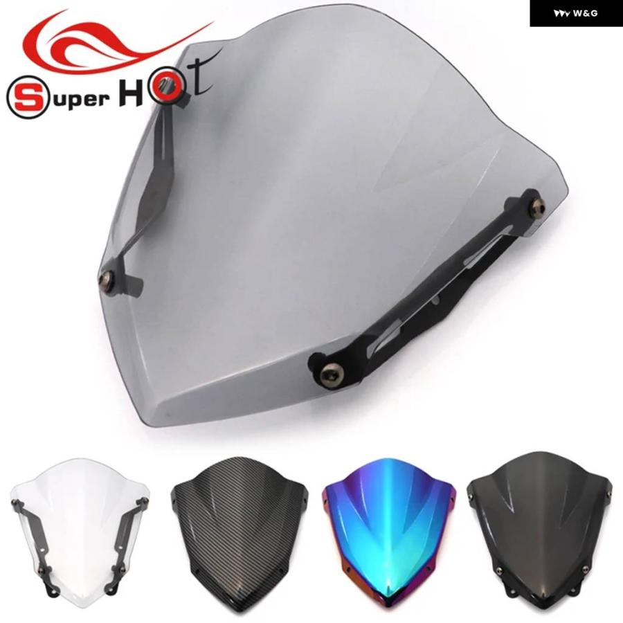 並行輸入品ヤマハ MT03 MT25 MT 25 2020-2021 WINDSHIED WINDSREEN PARE-BRISE SMOKE MOTORCYCLE ACCESSORIES WIND DEFLECTORSの画像