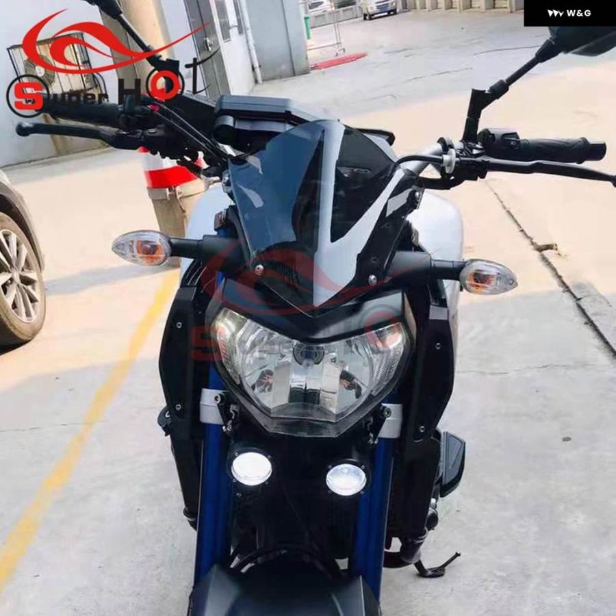 並行輸入品ヤマハ MT09 FZ09 2014 2015 2016 ウィンドシールド ウィンドスクリーンペア ブライズ スモーク オートバイ アクセサリーの画像