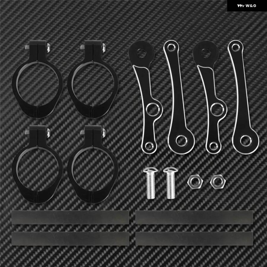 並行輸入品オートバイ CNC 39MM-41MM フォーク チューブ ホルダー ヘッドライト ブラケット マウント クランプ ハーレー ダイナ チョッパー カフェレーの画像