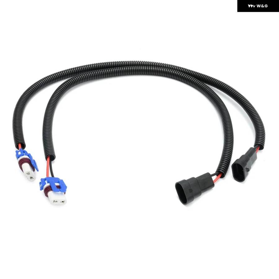 並行輸入品ペア LED フォグライト 配線 ハーネス 延長 ワイヤー ハーネス JEEP WRANGLER JK 2007-2009 FORD MUSTANG GT 2005 2006 2007 -2012の画像