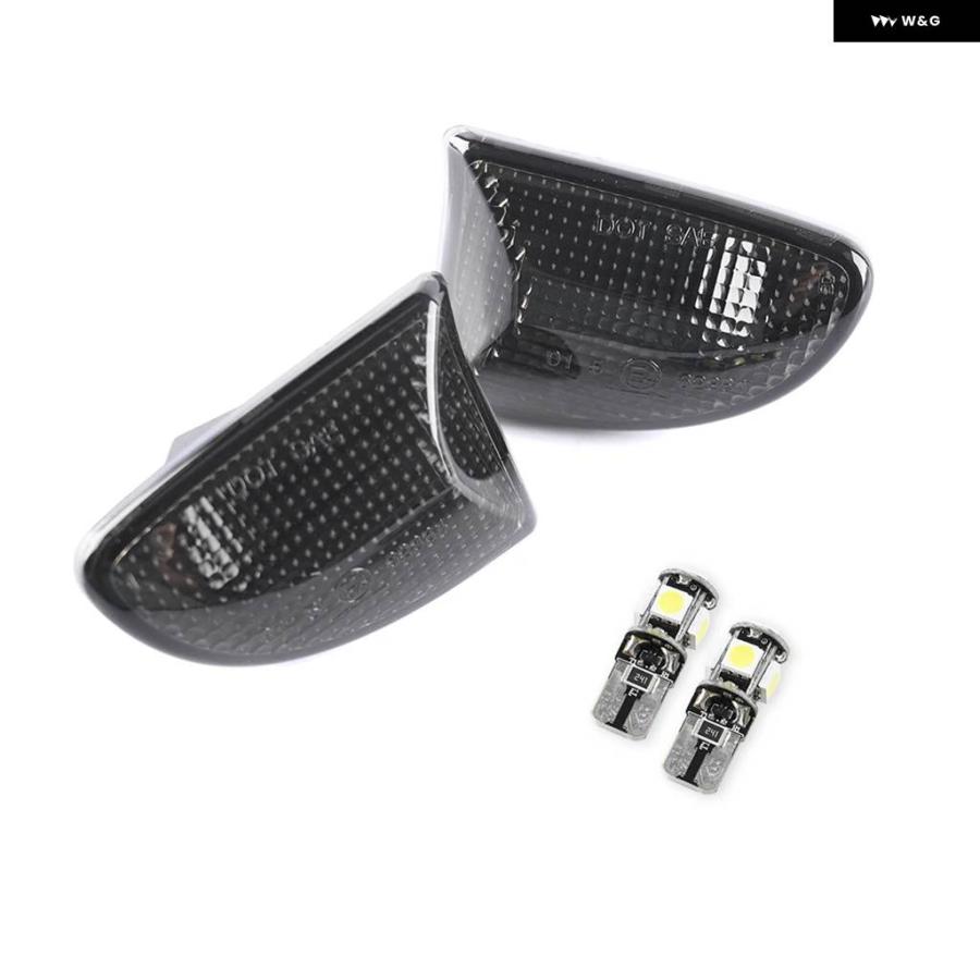並行輸入品クリア/スモークレンズ OEM サイド マーカーライト ウィンカーランプシェル SMART FORTWO 451 2007 - 10 2011-14の画像