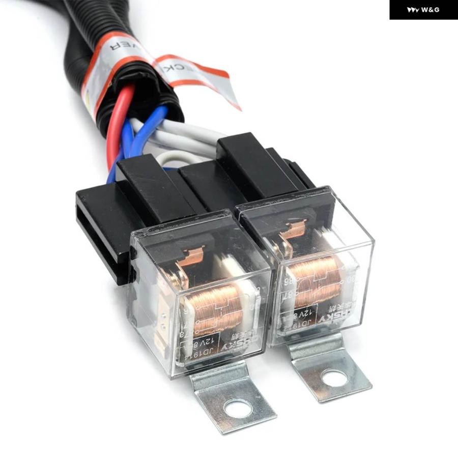 並行輸入品H4 9004 H6054 ヘッドライト リレー ハーネス キット トヨタ MR2 スープラ セリカ 4ランナー ピックアップ タコマ カローラ ジープ ラングラの画像