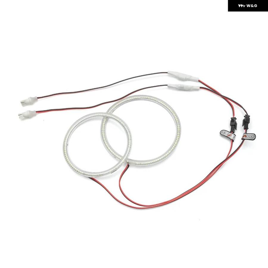 並行輸入品2個 LED ハローリングライト エンジェルアイ フォード フォーカス MK 2 2004-2011 ヨーロッパ ハロゲン ヘッドライト フロント フォグライトの画像