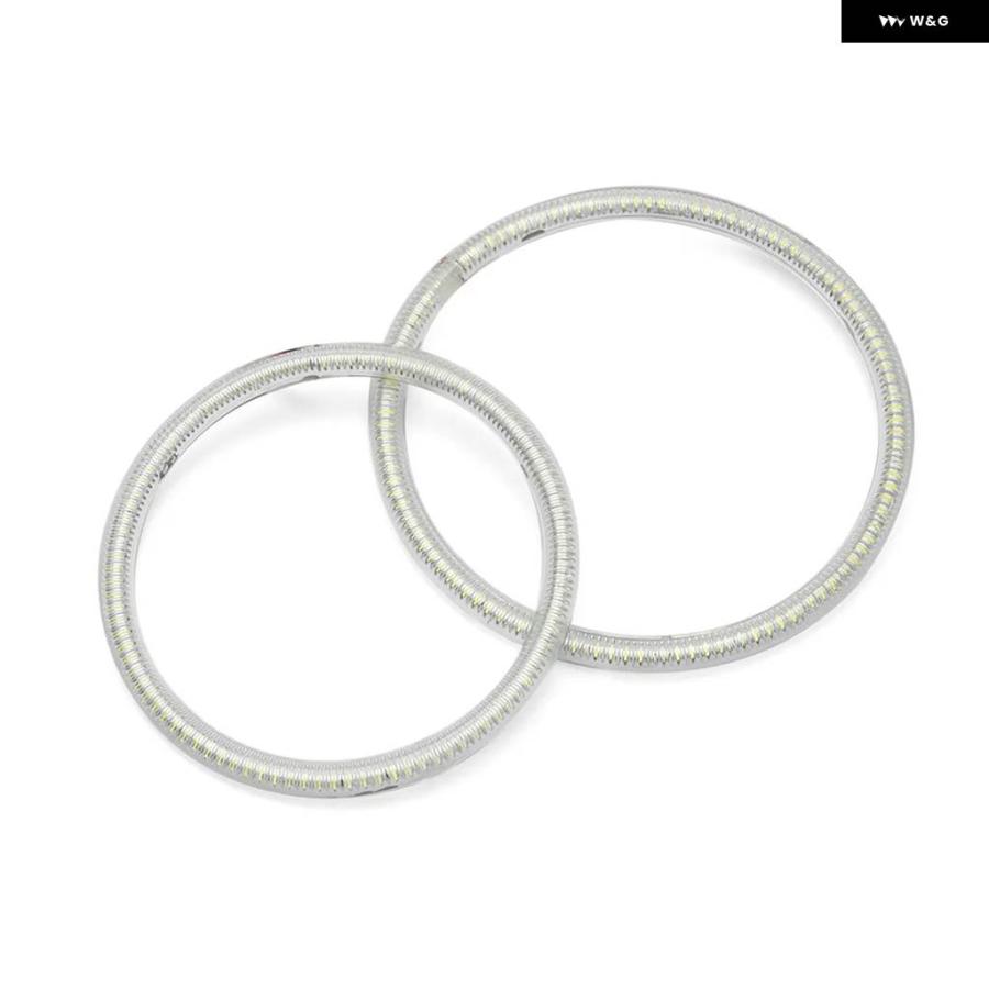 並行輸入品2個 LED ハローリングライト エンジェルアイ フォード フォーカス MK 2 2004-2011 ヨーロッパ ハロゲン ヘッドライト フロント フォグライトの画像
