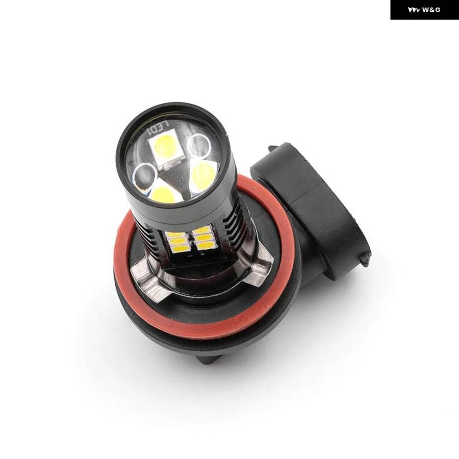 並行輸入品4個ホワイト CANバス H16 H11 LED フォグランプ コーナリングライト 2013 2014 2015-2017 シュコダ オクタビア III RS/VRS モデル専用の画像