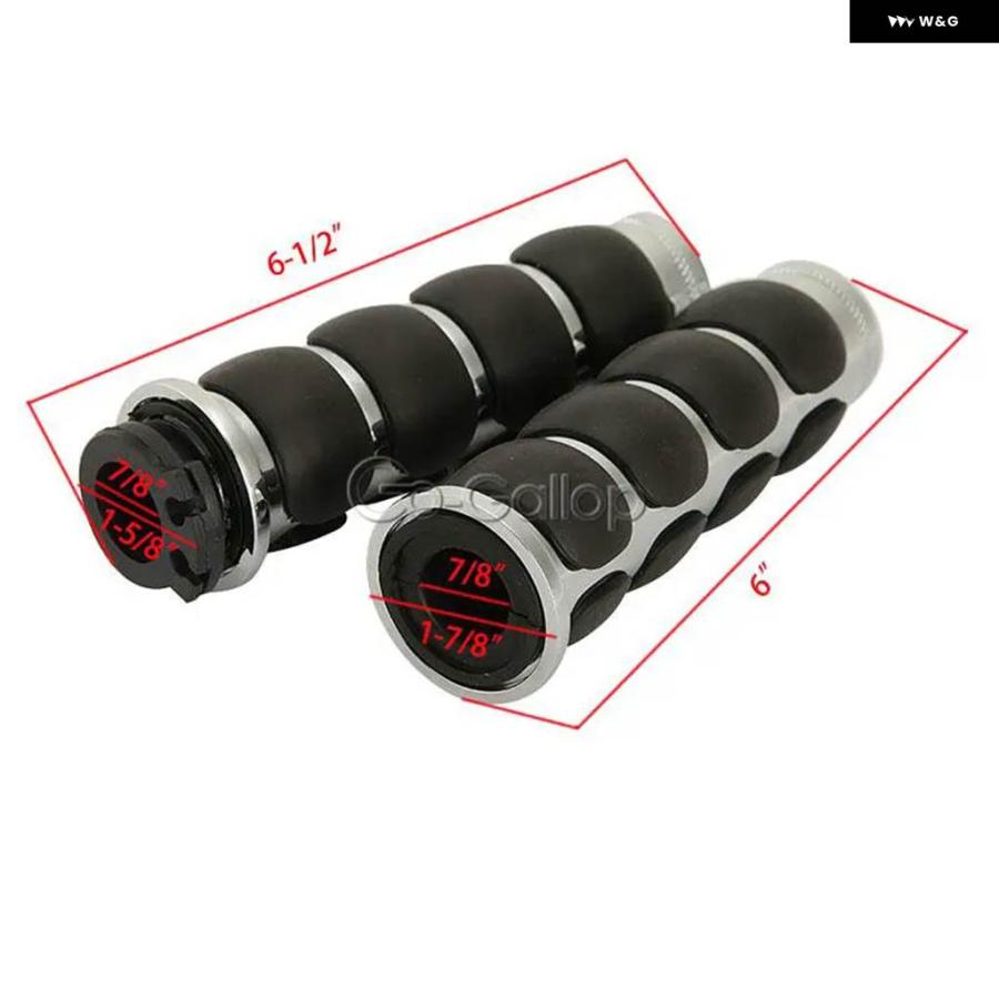 並行輸入品7/8インチ クローム スロットルハンド グリップ ホンダ ゴールドウイング GL 1100 1200 1500 1800/ ヤマハ ビラーゴ XV 250 500 535 700 750の画像