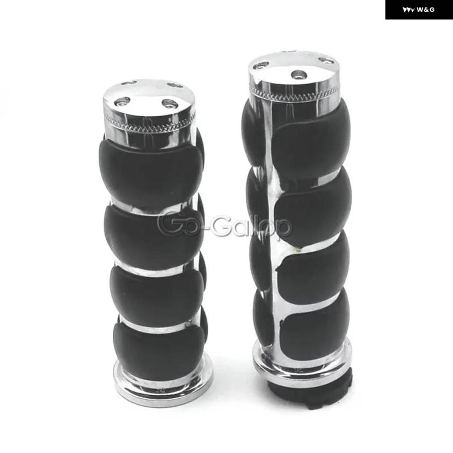 並行輸入品7/8インチ クローム スロットルハンド グリップ ホンダ ゴールドウイング GL 1100 1200 1500 1800/ ヤマハ ビラーゴ XV 250 500 535 700 750の画像
