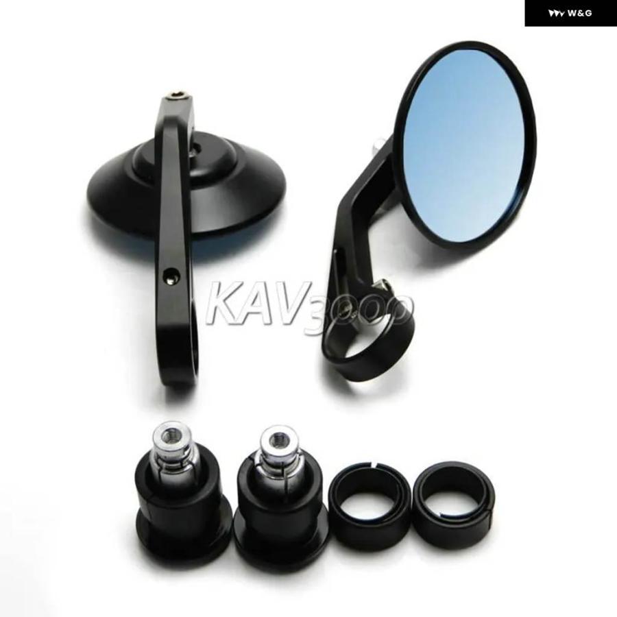 並行輸入品オートバイ 7/8インチ CNC ラウンド バーエンド リアミラー BMW K R S 75 80 100 1100 1200 1300 1600/ ドゥカティ MONSTER 748 749 750 848の画像