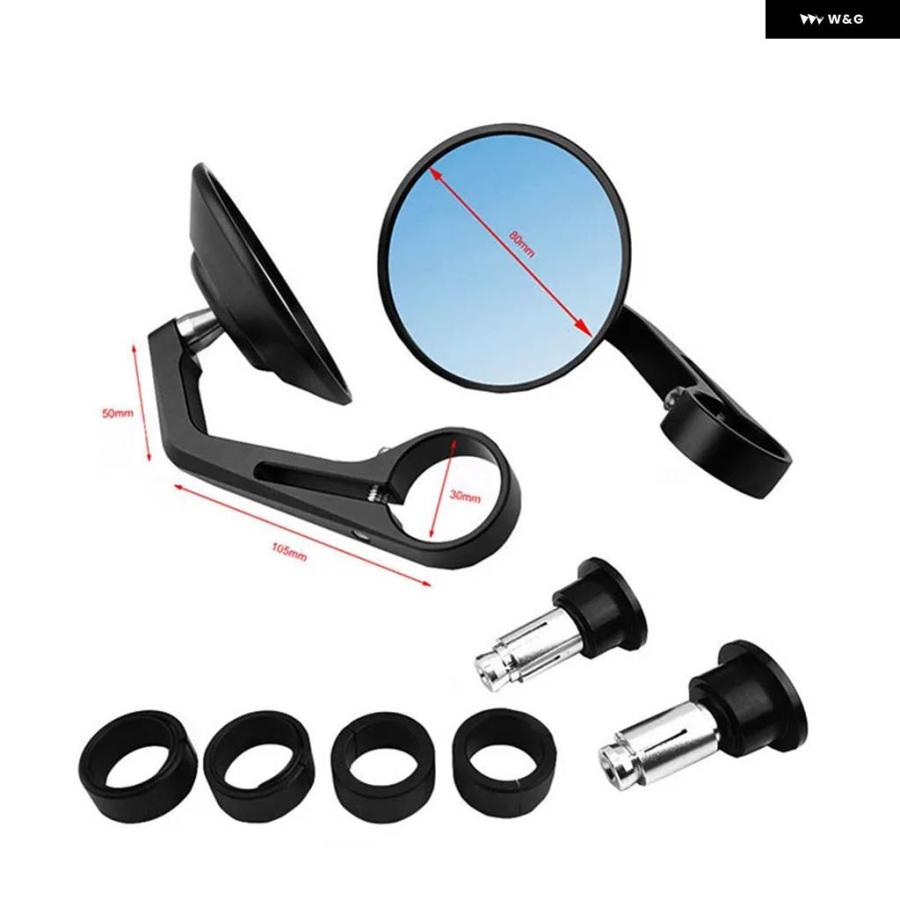 並行輸入品オートバイ 7/8インチ CNC ラウンド バーエンド リアミラー BMW K R S 75 80 100 1100 1200 1300 1600/ ドゥカティ MONSTER 748 749 750 848の画像