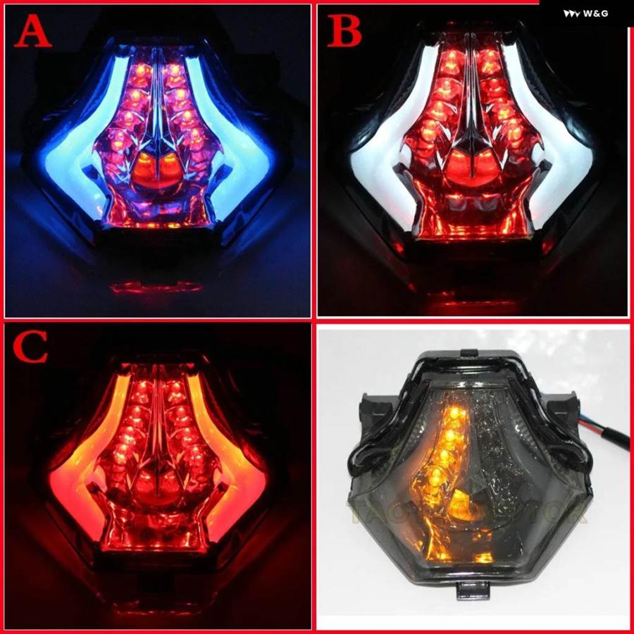 並行輸入品ヤマハ R3 R25 MT07 MT-07 25 03 リアテール LED ランニング フラッシュライト ストップ ブレーキ ウィンカー テールライト ウィンカーの画像