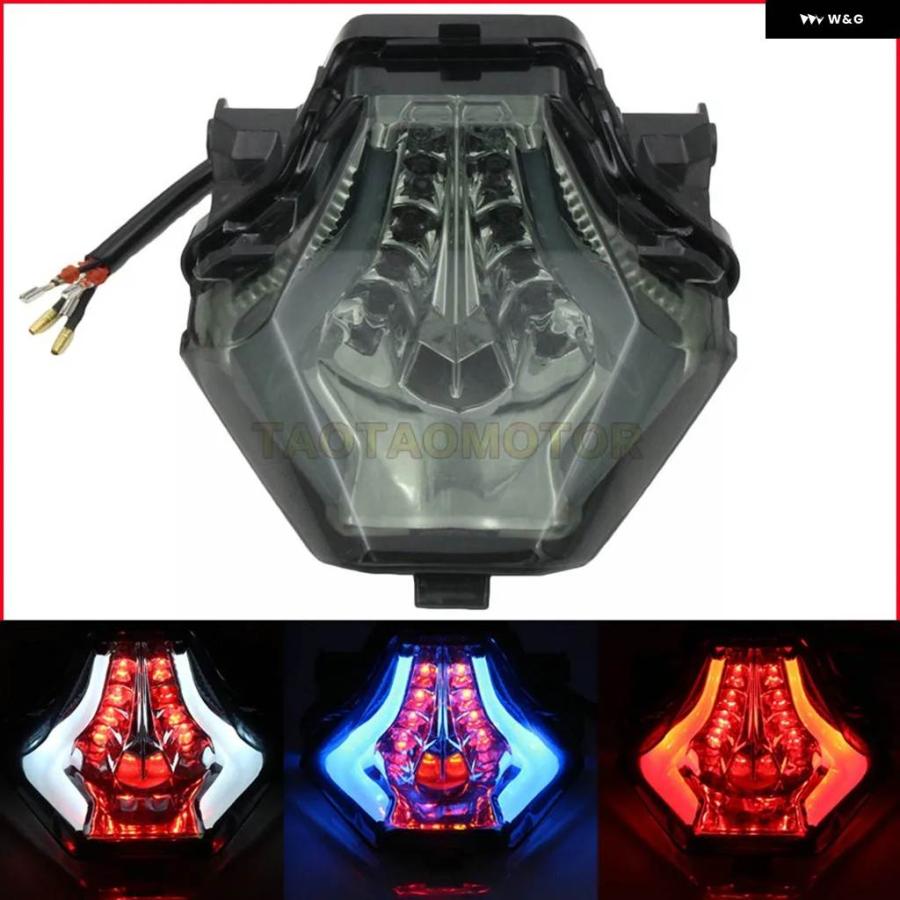 並行輸入品ヤマハ R3 R25 MT07 MT-07 25 03 リアテール LED ランニング フラッシュライト ストップ ブレーキ ウィンカー テールライト ウィンカーの画像