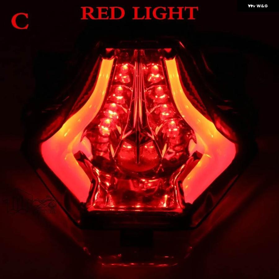 並行輸入品ヤマハ R3 R25 MT07 MT-07 25 03 リアテール LED ランニング フラッシュライト ストップ ブレーキ ウィンカー テールライト ウィンカーの画像